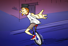 Fratboy Unicycle Relay